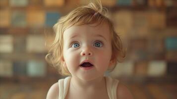 AI generated Surprised Little Girl photo