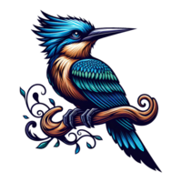 AI generated bird illustration on transparent background png