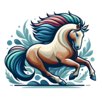 AI generated Horse in transparent background png