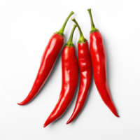 AI generated red chili peppers on transparency background png