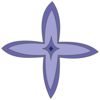 un púrpura flor png transparente antecedentes en un primavera dibujado a mano mínimo floral concepto, ilustración