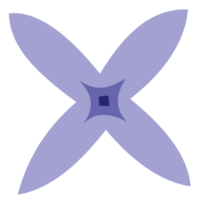 een Purper bloem PNG transparant achtergrond in een voorjaar minimaal vorm bloemen concept, illustratie