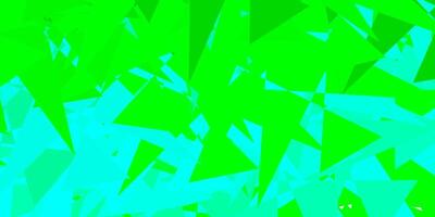 Light Green vector backdrop with chaotic shapes.