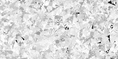 Dark Gray vector background with triangles.