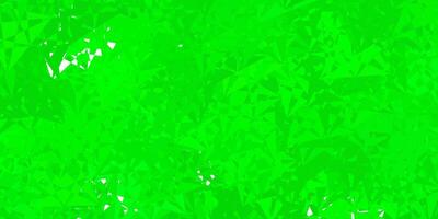 Dark green vector background with polygonal forms.