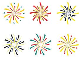 Firework design illustration isolated on white background vector