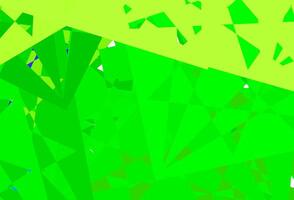Dark Green vector background with polygonal forms.