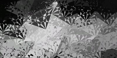 textura de vector gris claro con formas de memphis.