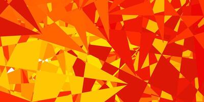 Light orange vector background with polygonal forms.