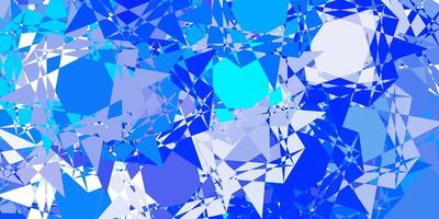 Light blue vector background with triangles.