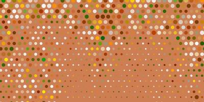 Light green, yellow vector pattern with spheres.