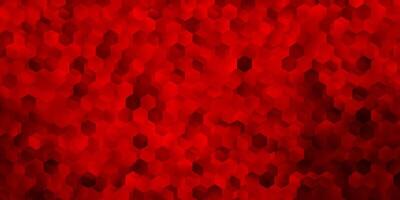 Dark green, red vector template in a hexagonal style.