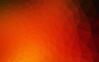 Dark Red, Yellow vector shining triangular template.