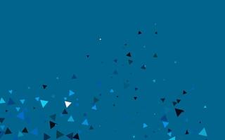 Light BLUE vector background with triangles.