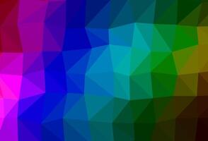 Dark Multicolor, Rainbow vector abstract mosaic backdrop.