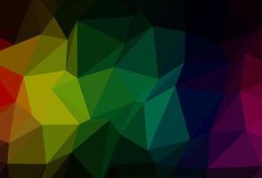 Dark Multicolor, Rainbow vector abstract mosaic background.