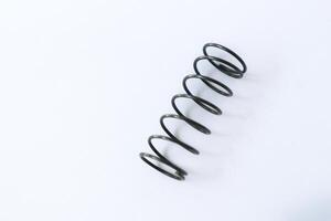 Metal steel spring spare parts for industry. photo