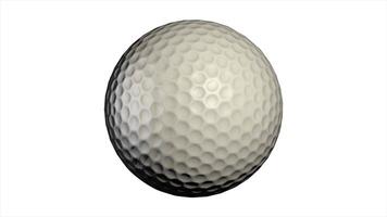 golf bal met speciaal patroon geïsoleerd. golf, bal. video