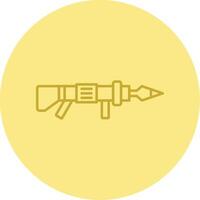 Grenade Launcher Line Circle Multicolor Icon vector