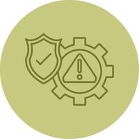 Risk Management Line Circle Multicolor Icon vector