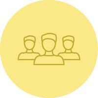 Forum Line Circle Multicolor Icon vector