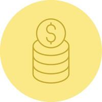 Income Line Circle Multicolor Icon vector