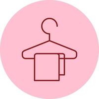 Changing Room Line Circle Multicolor Icon vector