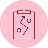 Strategy Line Circle Multicolor Icon vector