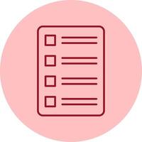 Task List Line Circle Multicolor Icon vector