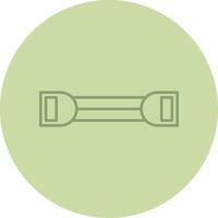 Chest Expander Line Circle Multicolor Icon vector