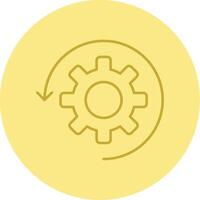 Automate Line Circle Multicolor Icon vector