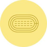 Running Track Line Circle Multicolor Icon vector