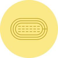 Running Track Line Circle Multicolor Icon vector