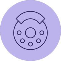 Break Line Circle Multicolor Icon vector