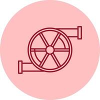 Turbo Line Circle Multicolor Icon vector