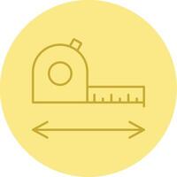 Measurement Line Circle Multicolor Icon vector
