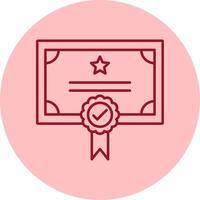 Qualify Line Circle Multicolor Icon vector