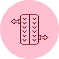 Wheel Alignment Line Circle Multicolor Icon vector