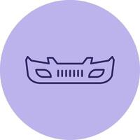 Bumper Line Circle Multicolor Icon vector