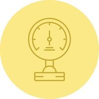 Pressure Meter Line Circle Multicolor Icon vector