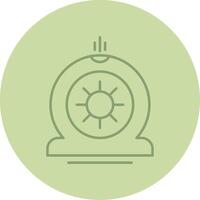 Flat Tire Line Circle Multicolor Icon vector