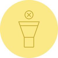 Mute Line Circle Multicolor Icon vector