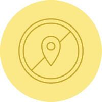 Avoid Line Circle Multicolor Icon vector
