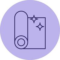 Fabric Line Circle Multicolor Icon vector