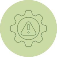 Risk Management Line Circle Multicolor Icon vector