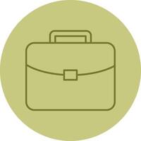 Brief Line Circle Multicolor Icon vector