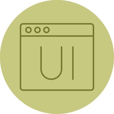 Ui Line Circle Multicolor Icon