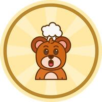 Exploding Comic circle Icon vector