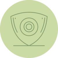 Sewing Chalk Line Circle Multicolor Icon vector