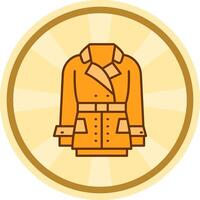 Coat Comic circle Icon vector